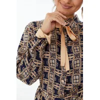 Платье Condra Deluxe 2402 синий-золотой