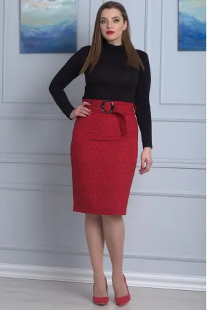 Юбка Anelli 597 красный