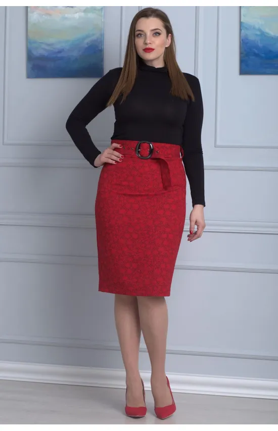 Юбка Anelli 597 красный