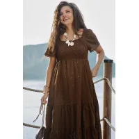 Платье Vittoria Queen 27983 шоколадный