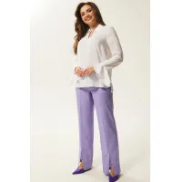 Брюки Mislana С966 сирень