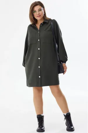 Платье Begimoda 1026 хаки