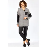 Блузка Matini 4.1545 Клетка+черный