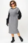 Платье Карина Делюкс М-1401 серый