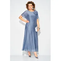 Платье Лилиана 1524 сероголубой