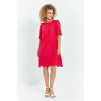 Платье Euromoda 734 красный Платье Euromoda 734 красный