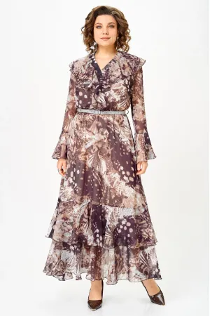 Платье Anastasia Mak 1280 бежево-коричневый