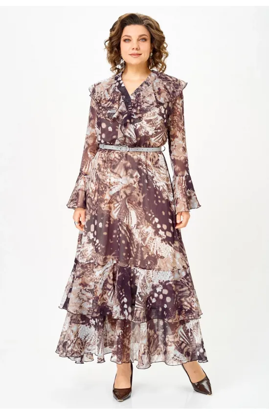 Платье Anastasia Mak 1280 бежево-коричневый