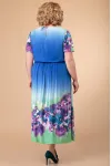 Платье Svetlana Style 1411 синий+цветы