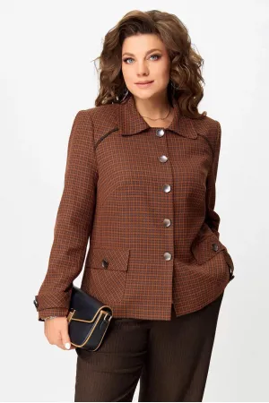 Пиджак Fita 20753 Венциана терракот + коричневый