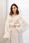 Блузка Люше 4324 молоко