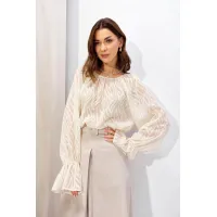 Блузка Люше 4324 молоко
