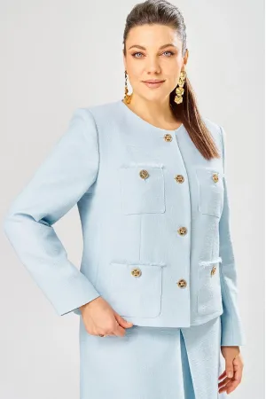 Пиджак Bonna Image 1039-2 голубой