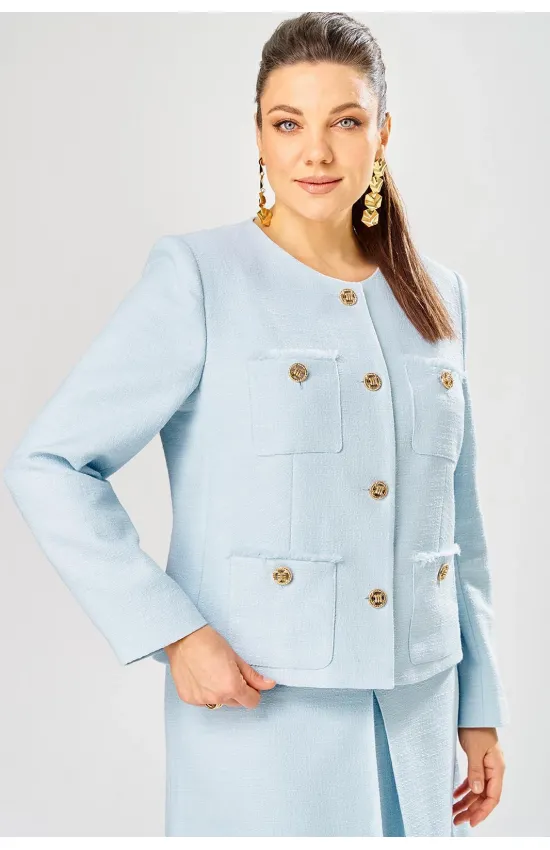Пиджак Bonna Image 1039-2 голубой