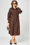Платье Eva Grant 7223 шоколад