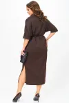 Платье Карина Делюкс М-1411 коричневый Платье Карина Делюкс М-1411 коричневый