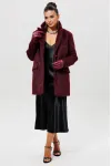 Пальто Mislana 1148 бордовый Пальто Mislana 1148 бордовый