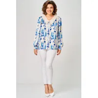 Блузка Svetlana Style 2304 голубой принт