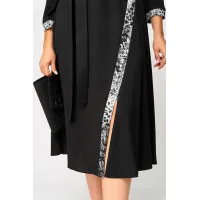 Платье Eva Grant 7220Н черный+серый