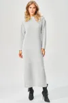 Платье Laikony 573 серый зигзаг