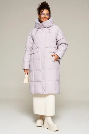 Пальто Beautiful & Free 8016 светло-серый