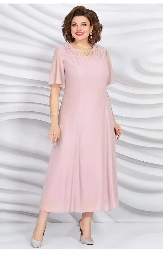 Платье Mira Fashion 5398-3 пудра