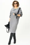 Платье Карина Делюкс М-1402 серый