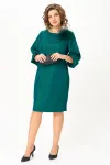 Платье Карина Делюкс М-1386 изумрудный Платье Карина Делюкс М-1386 изумрудный