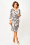 Платье Swallow 782.2 серо-бежевый  принт