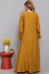 Платье Амулет 9907 горчица 164