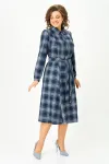 Платье Дали 5520.1 синяя клетка Платье Дали 5520.1 синяя клетка