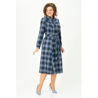 Платье Дали 5520.1 синяя клетка