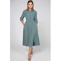 Платье Bazalini 5013 приглушенно-зеленый