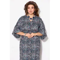 Платье Fita 1191 бежево-бирюзовый