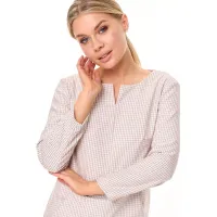 Платье Talia Fashion 410 геометрический  мелкий принт в светлых оттенках
