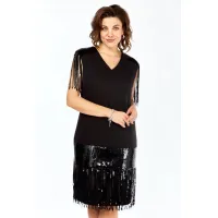 Платье Ольга Стиль С977 черный Платье Ольга Стиль С977 черный