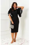 Платье Beautiful & Free 6390 черный с серебром