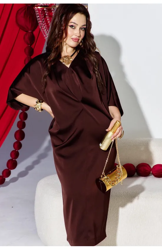 Платье Vittoria Queen 26373-1 шоколадный