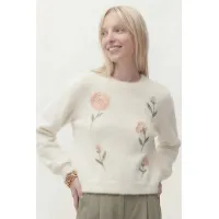 Кофта Lokka 1818 белый/ручная вышивка