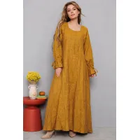 Платье Амулет 9907 горчица 170