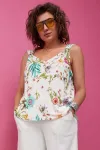 Блузка Begimoda 4122 цветочный принт
