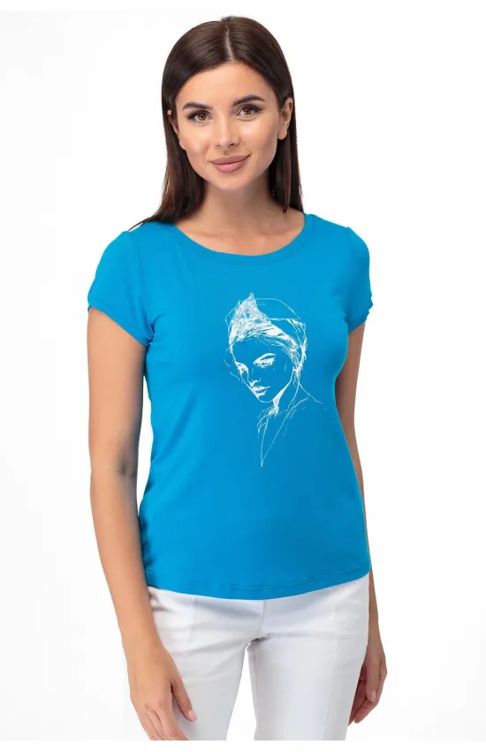 Майка Anelli 525 голубой