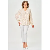 Блузка Svetlana Style 2304 бежевый листики