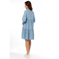Платье Lucky Fox 1436 серо-голубой