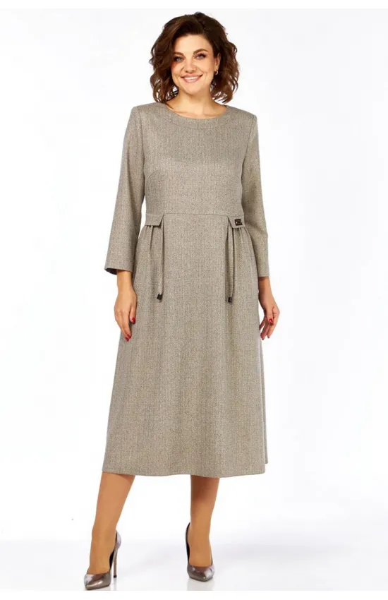 Платье Милора-Стиль 1399 песочная елочка