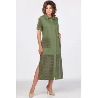 Платье Mira Fashion 5558 хаки