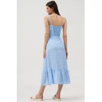 Платье Lenata 16501 голубой с рисунком Платье Lenata 16501 голубой с рисунком