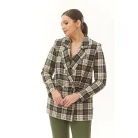 Пиджак Эледи 4307 зеленый в клетку