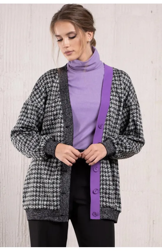 Кардиганы Avanti 125 серо-чёрный