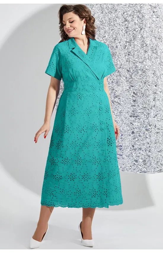 Платье Mira Fashion 5539-3 бирюзовый